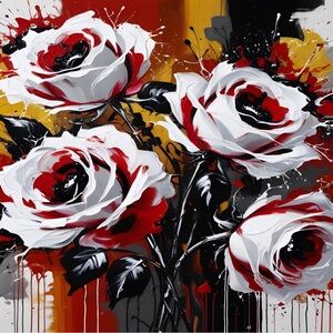 Fiery Bloom Metal Art Print 8 x 12 inches